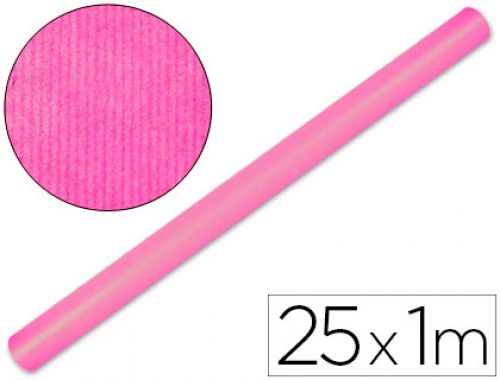 Papel kraft liderpapel rolo rosa 25x1 mt 65 gr , Liderpapel , 63739 , 8423473637399